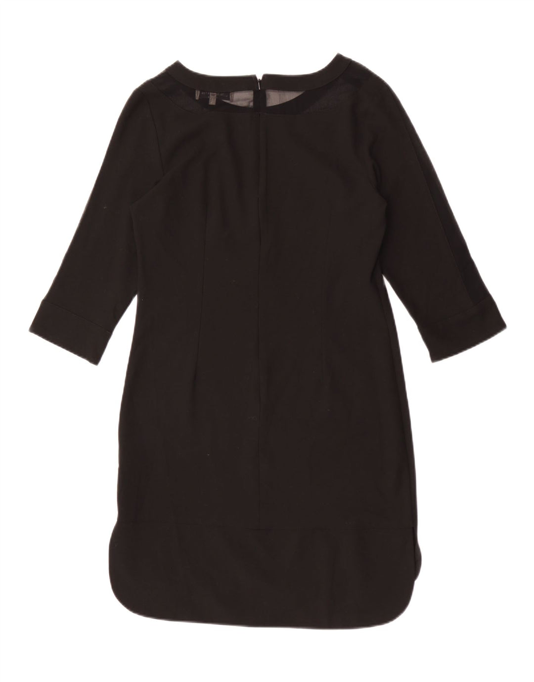 Marks & Spencer Damen-Etuikleid mit 3/4-Ärmeln, Größe S, Schwarz, Polyester