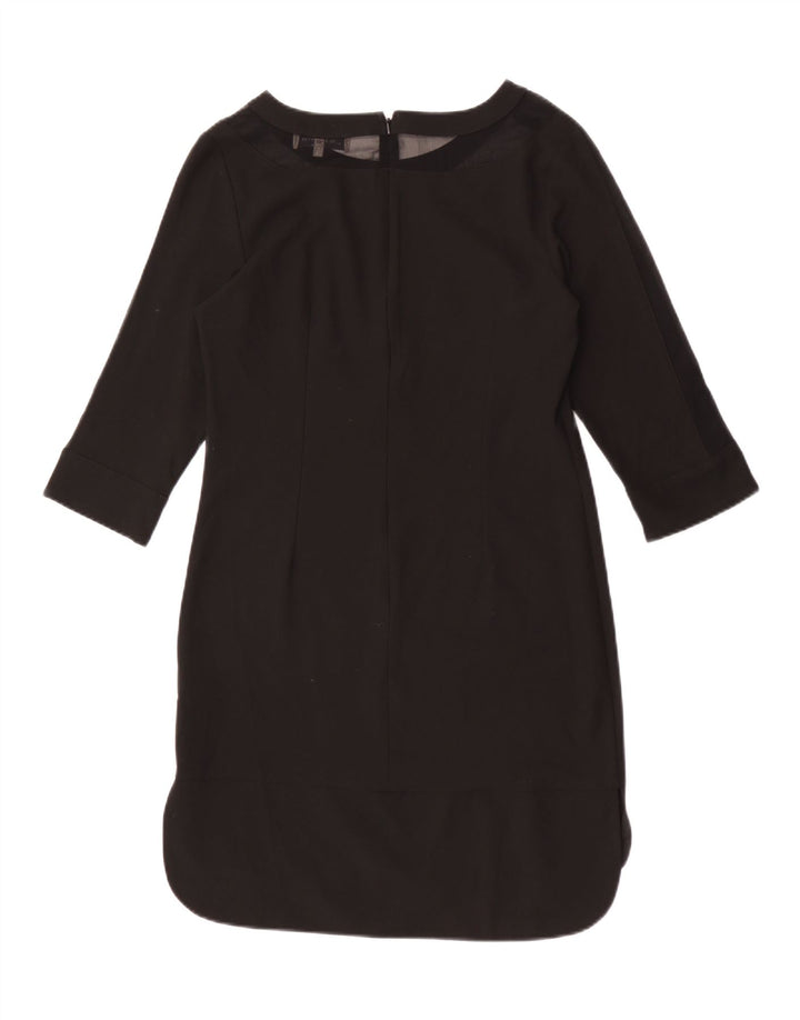 Marks & Spencer Damen-Etuikleid mit 3/4-Ärmeln, Größe S, Schwarz, Polyester
