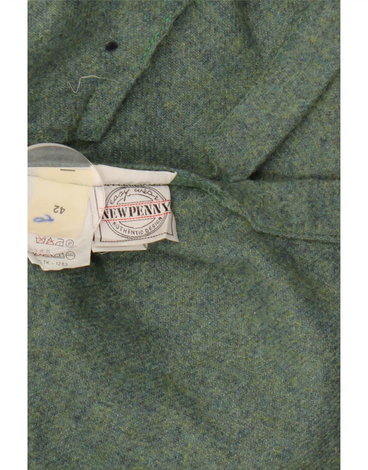 Neue Penny Damen-Utility-Jacke mit Kapuze IT 42 Mittelgrüne Wolle