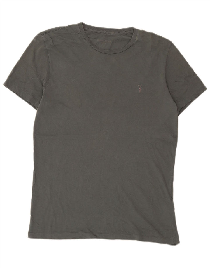 All Saints Herren-T-Shirt aus mittelgrüner Baumwolle