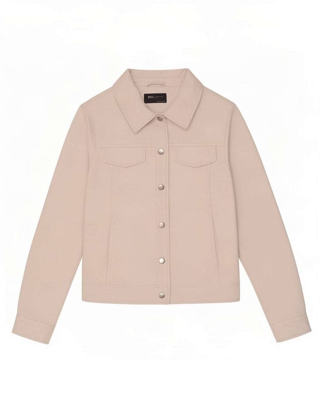 Marks & Spencer Damen Kunstlederjacke UK 8 Small Off White