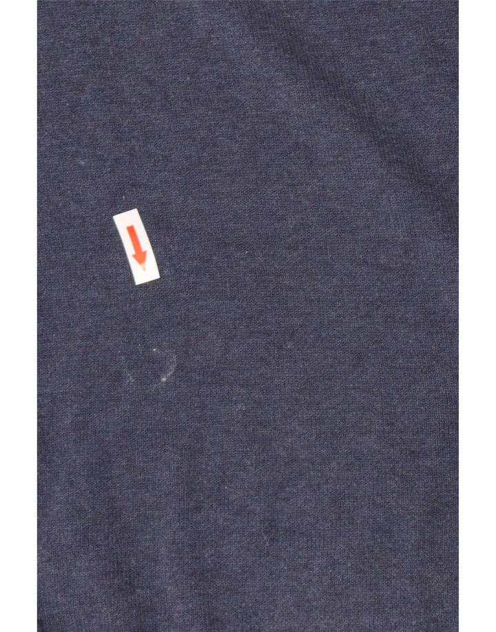Penguin Herren-Pullover mit Rundhalsausschnitt, Größe S, Blau, Baumwolle
