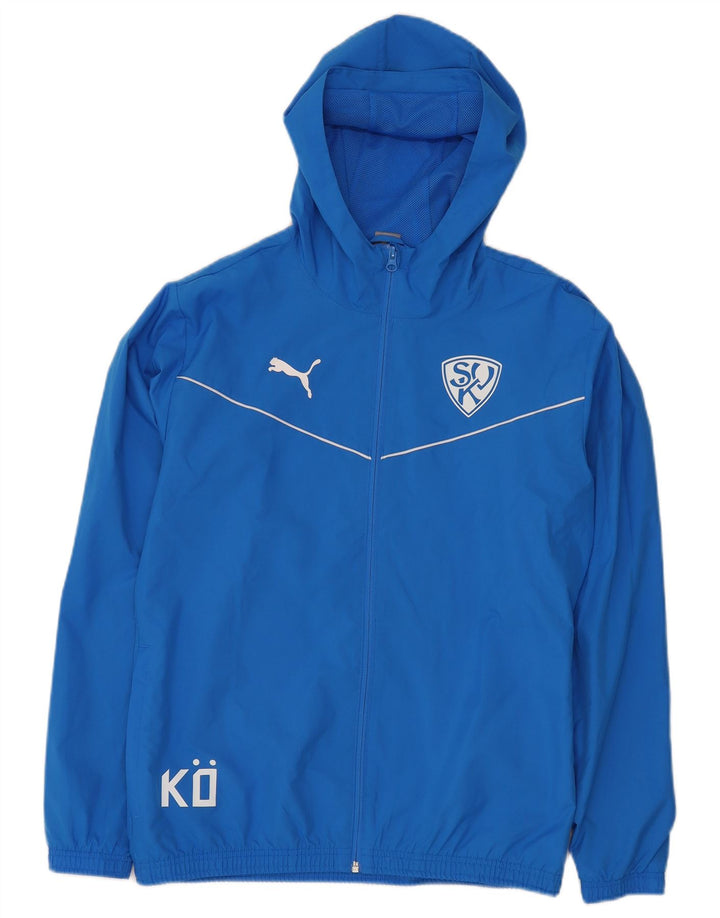 PUMA Herren-Trainingsanzug mit Kapuze, mittelblau, Polyester