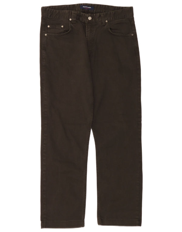 Pierre Cardin Herren Straight Jeans IT 46 Small W34 L30 Braune Baumwolle