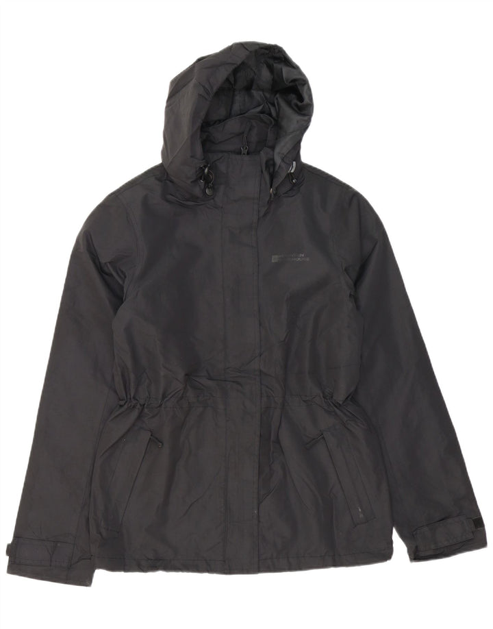 Mountain Warehouse Damen-Regenjacke mit Kapuze, UK 6, XS, Schwarz, Polyester