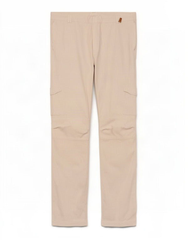 Zara Slim Chino-Hose für Herren, EU 46, XL, B36, L32, weißes Leinen