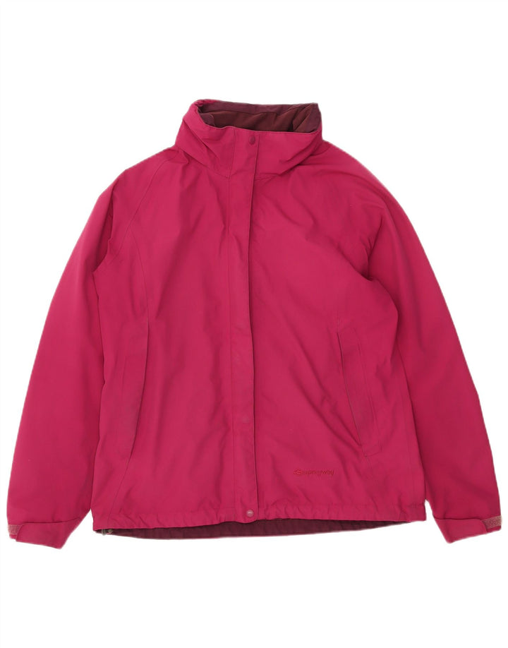 Sprayway Damen-Regenjacke mit Kapuze, UK 12, mittelrosa, Polyester