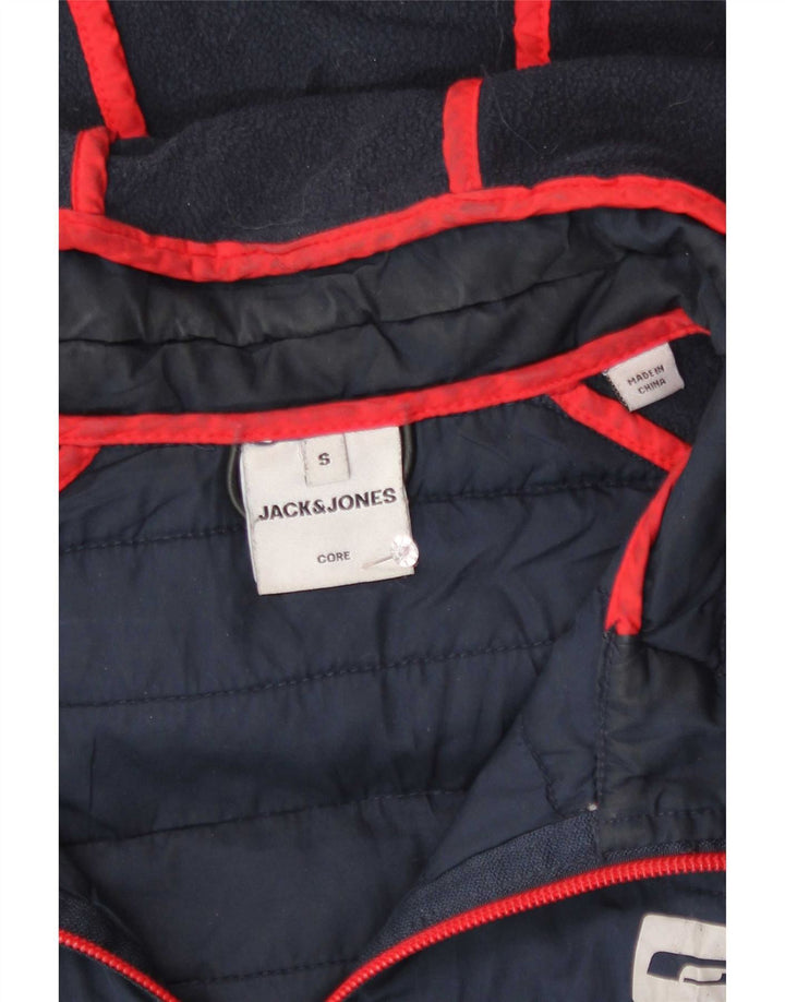 Jack & Jones gepolsterter Herren-Trainingsanzug mit Kapuze, Jacke, Größe S, Marineblau
