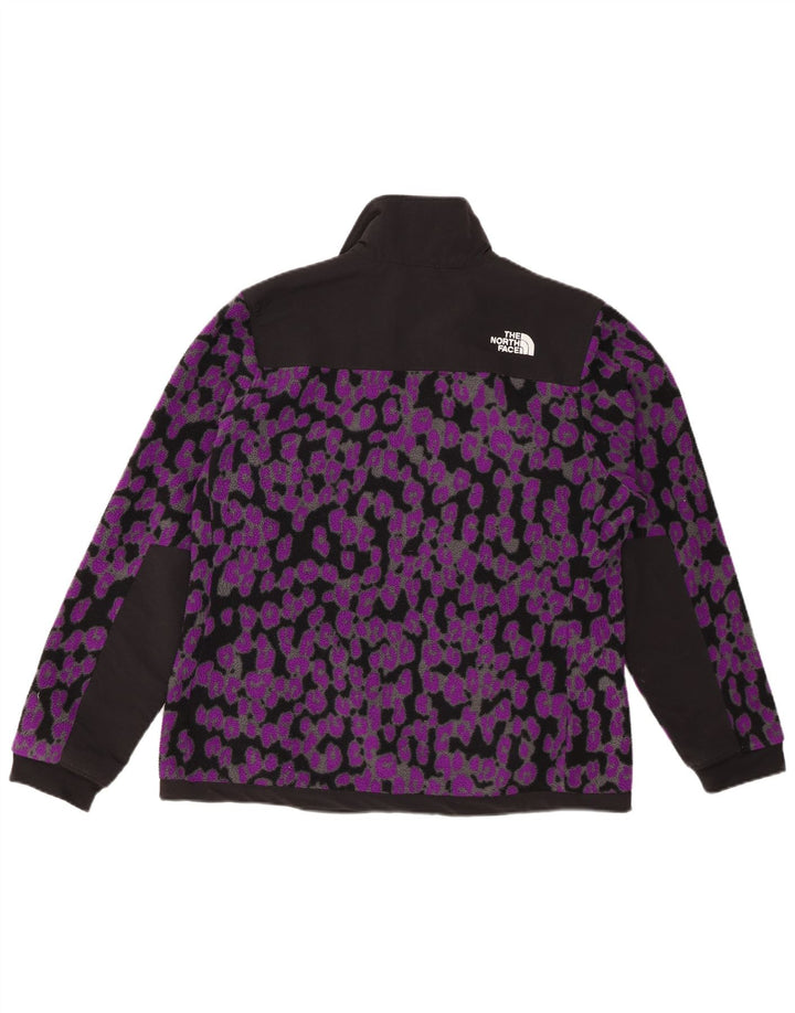 THE NORTH FACE Damen Fleecejacke UK 16 Large Lila Animal Print