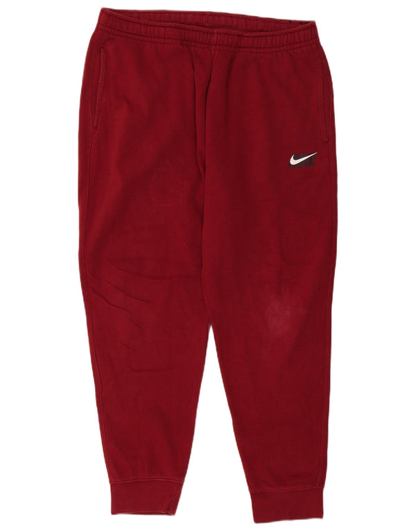 NIKE Herren-Trainingshose, Jogginghose, XL, Burgunderrot, Baumwolle
