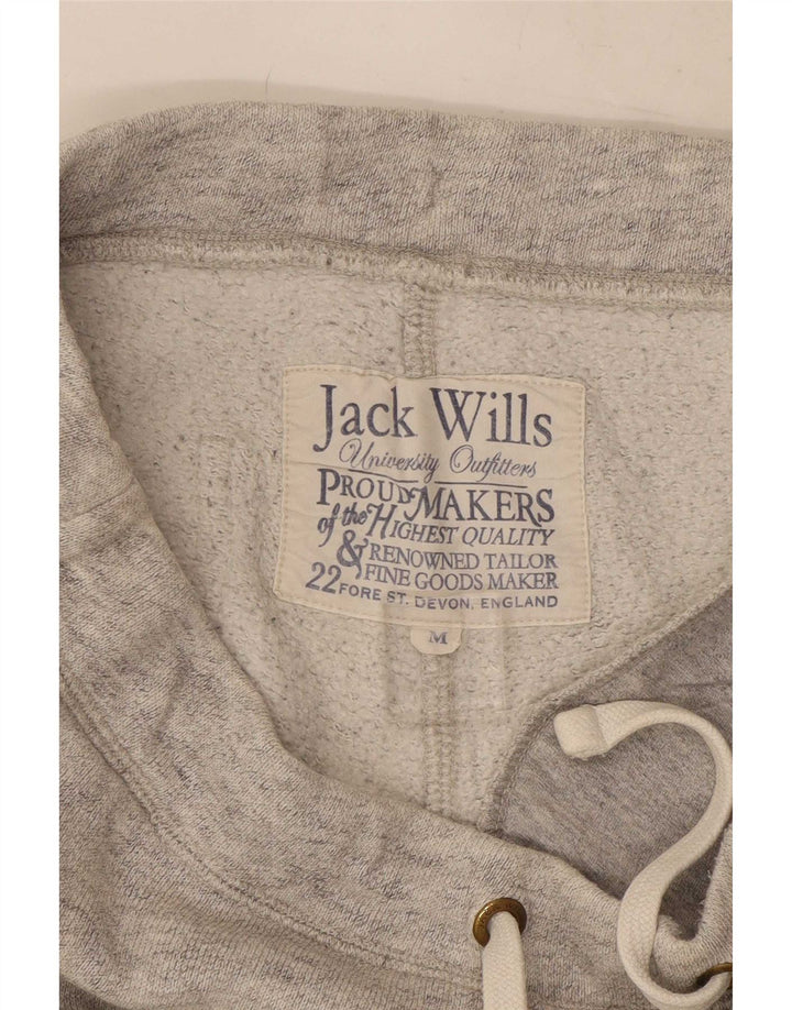 Jack Wills Herren-Trainingshose mit Grafik, mittelgraue Baumwolle