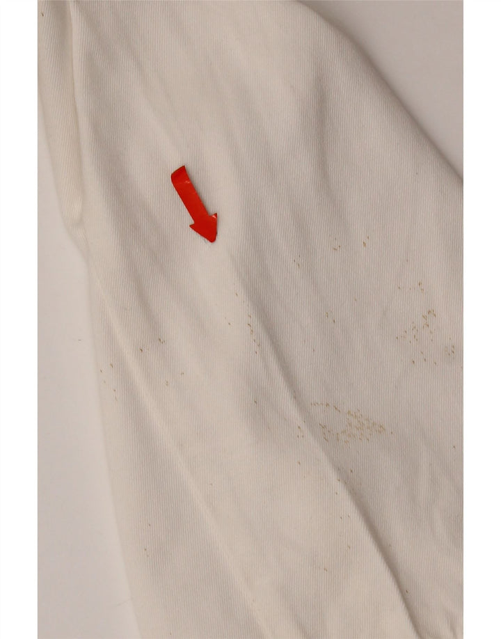 POP 84 Gerade Herren-Chinohose, IT 48, M, B34, L34, weiße Baumwolle
