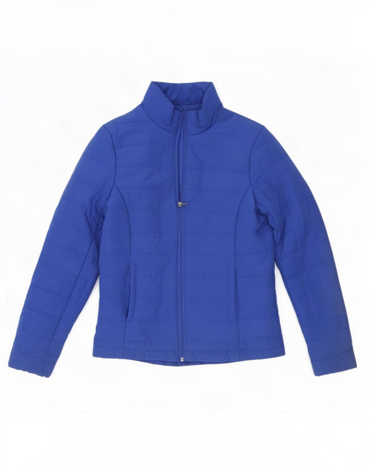 Marks & Spencer Damen Wattierte Jacke UK 6 XS Blau Polyester