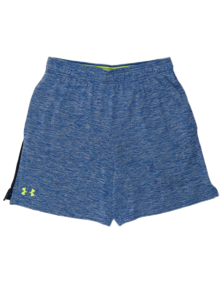 Under Armour Herren-Sportshorts aus mittelblauem Colourblock-Polyester