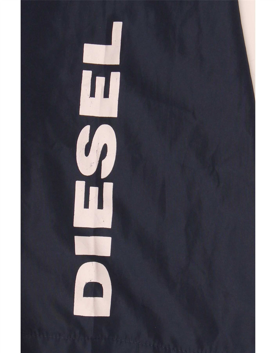 Diesel Herren-Badeshorts mit Grafik, mittelgroß, Marineblau, Polyester
