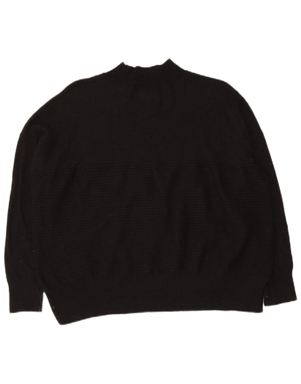 Superdry Damen-Pullover mit Rollkragen, übergroß, Gr. 10, Schwarz