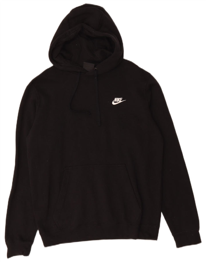 Nike Herren-Hoodie-Pullover aus mittelschwarzer Baumwolle