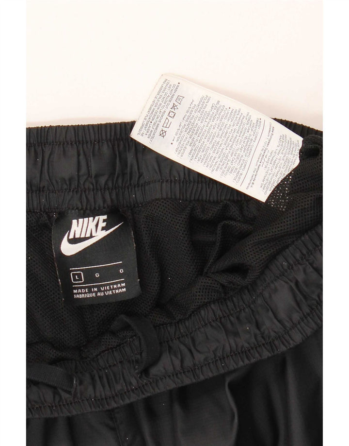 Nike Herren-Trainingshose, großes schwarzes Nylon