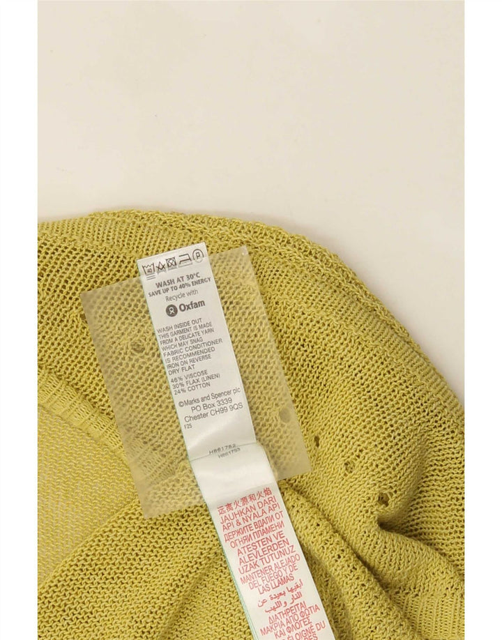 Marks & Spencer Offener Damen-Cardigan-Pullover UK 16 Große grüne Viskose