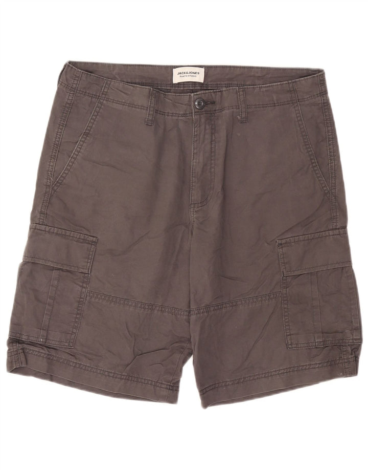 Jack & Jones Herren Cargo-Shorts, Größe L, W36, Grau, Baumwolle