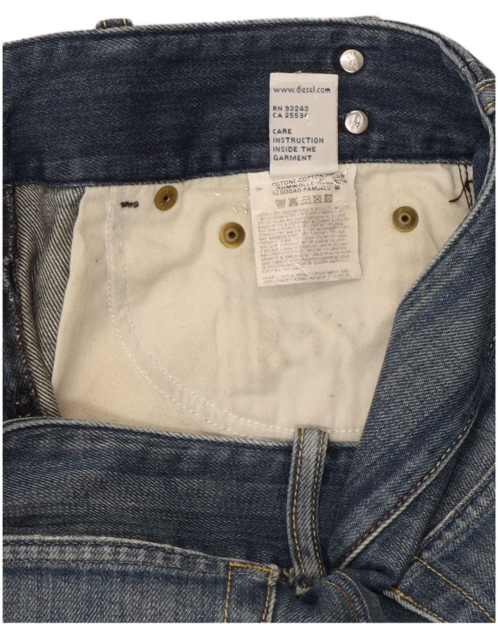 Diesel Damen Bootcut Jeans W28 L31 Blaue Baumwolle