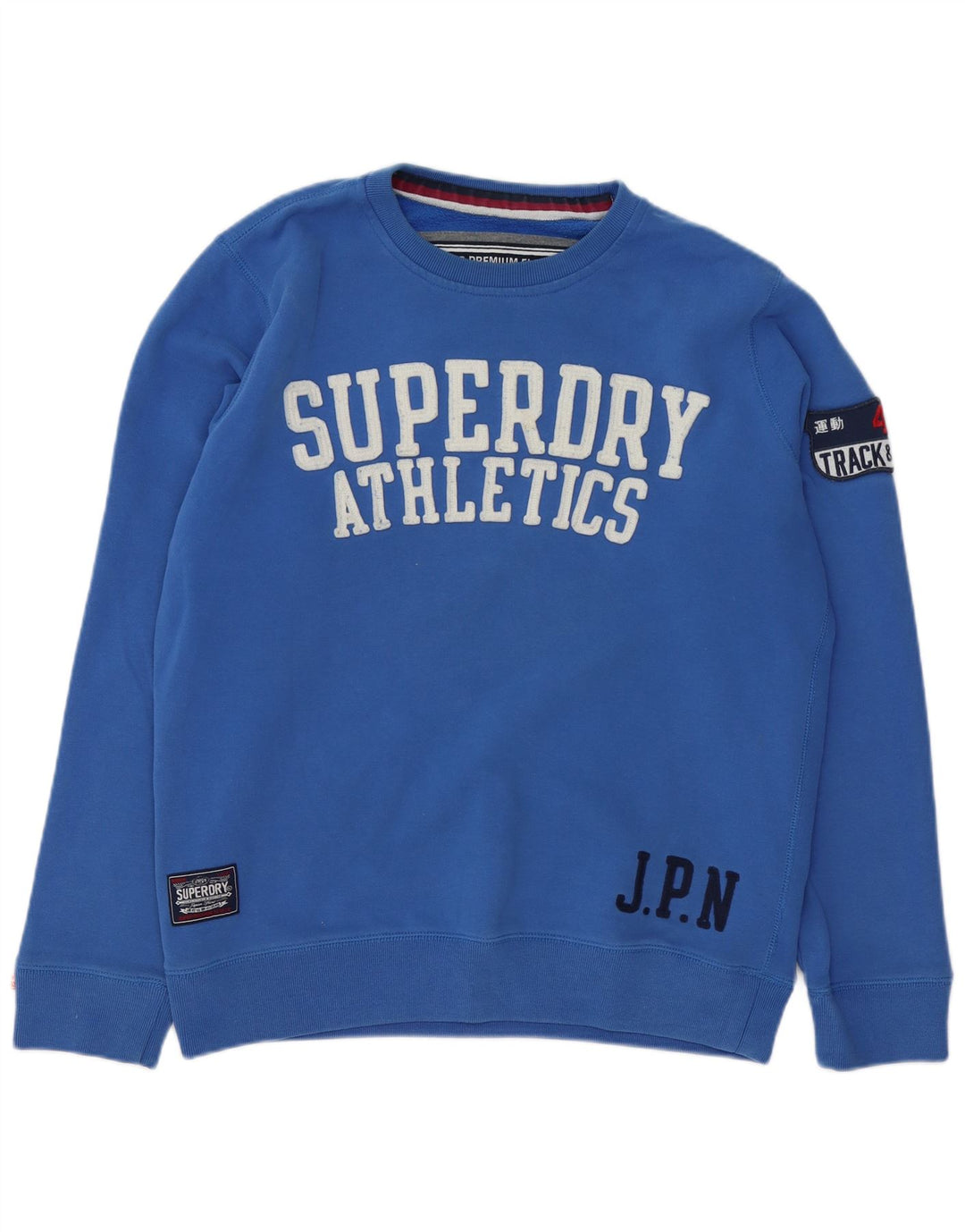 Superdry Herren Grafik-Sweatshirtpullover 2XL Blau Baumwolle