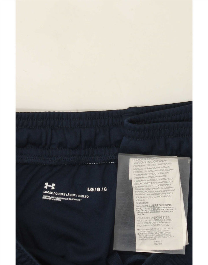 Under Armour Herren-Sportshorts mit Grafik, groß, marineblaues Polyester