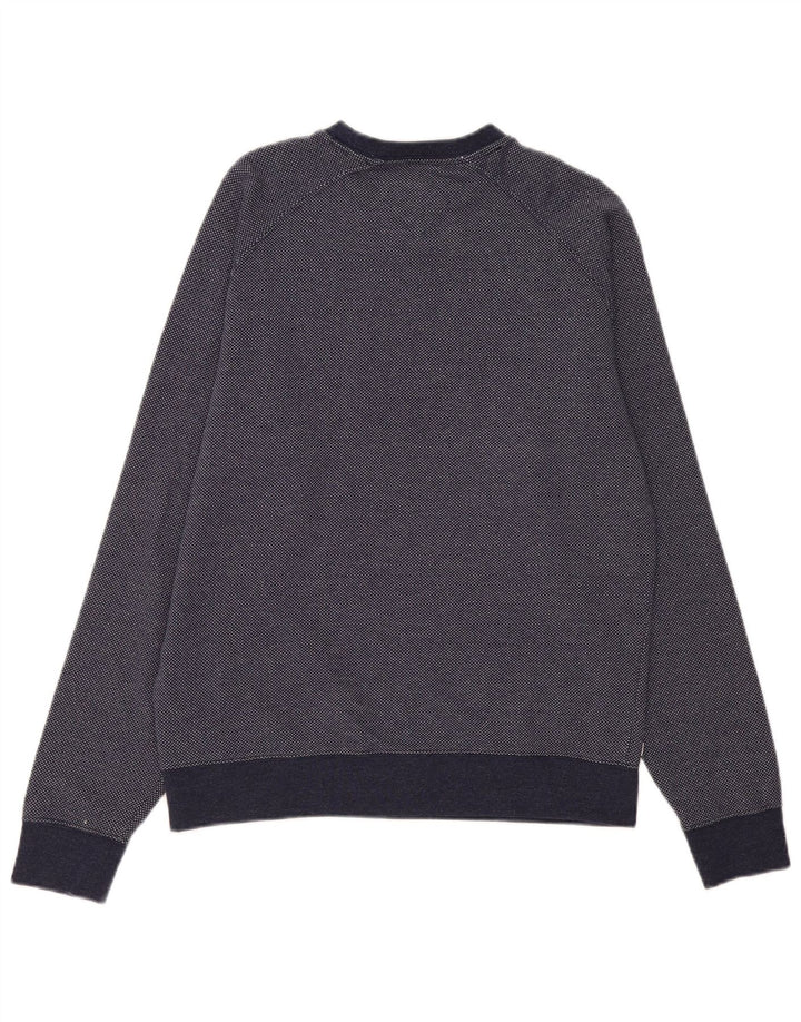 Tommy Hilfiger Herren-Sweatshirt-Pullover, mittelmarineblaue Baumwolle