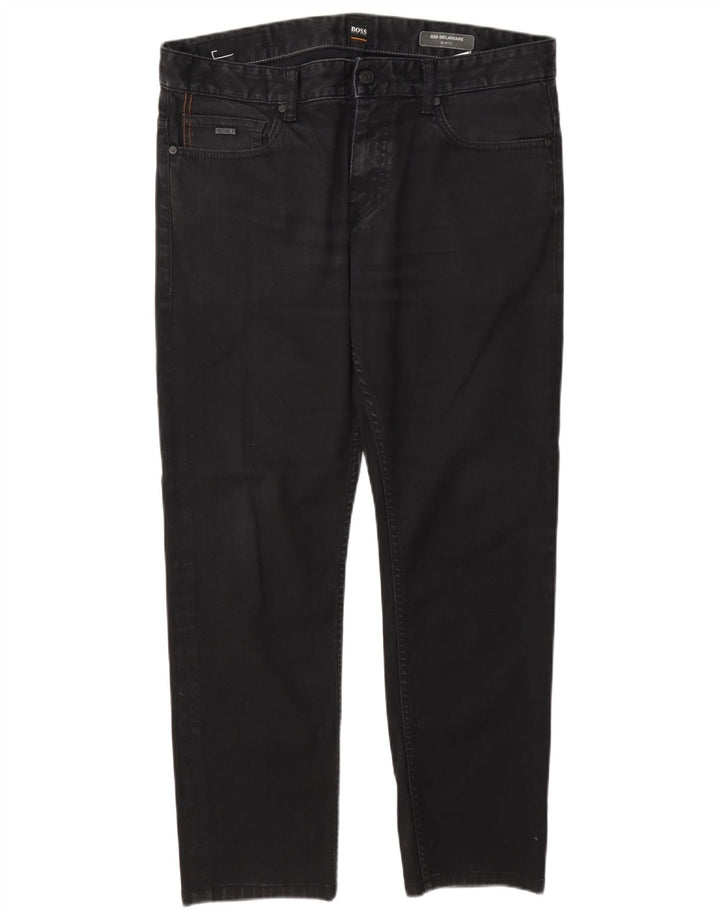 Hugo Boss Herren Delaware Slim Jeans W34 L29 Graue Baumwolle