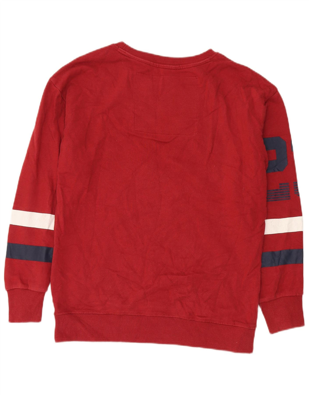 Superdry Herren-Sweatshirt mit Grafik, Größe S, Rot, Colourblock-Baumwolle