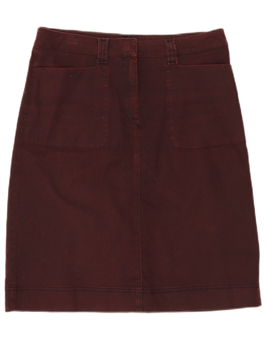 MURPHY & NYE Damen-A-Linien-Rock W30, mittlere Burgunderrote Baumwolle