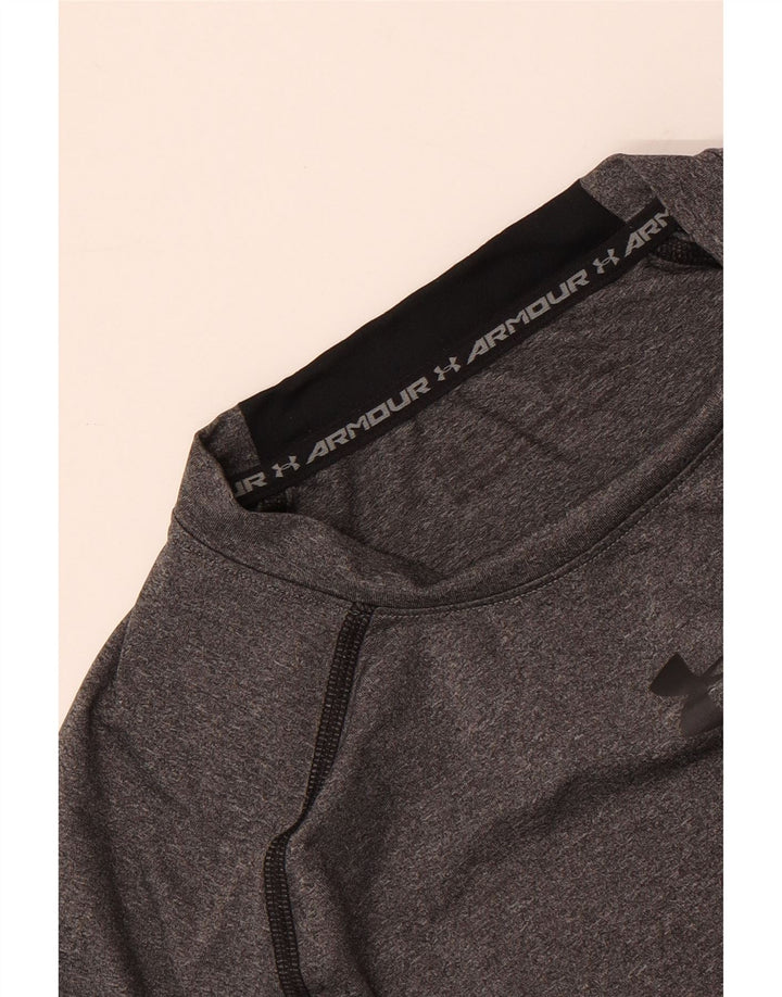 UNDER ARMOUR Herren Grafik-Oberteil, langärmlig, klein, grau gefleckt