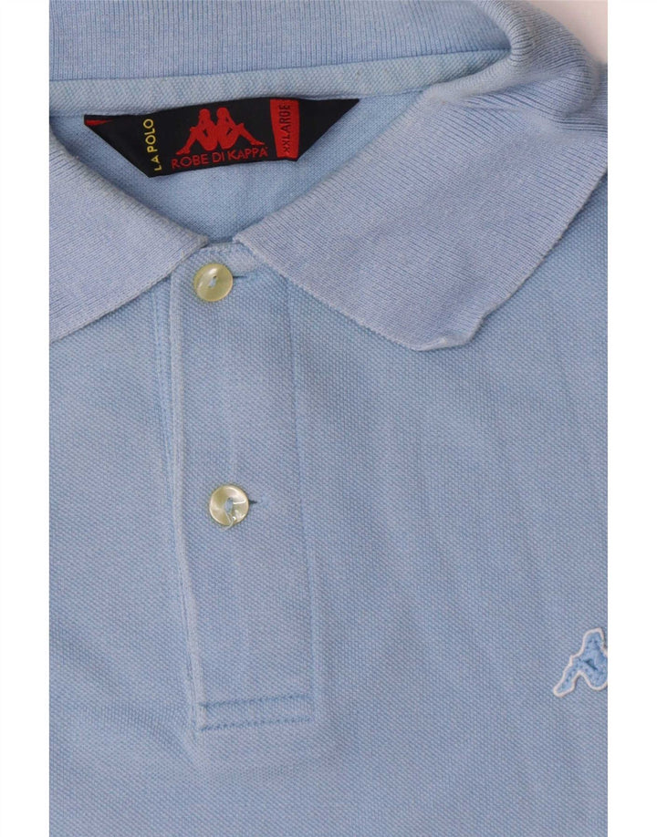 Kappa Herren Poloshirt 2XL Blau Baumwolle