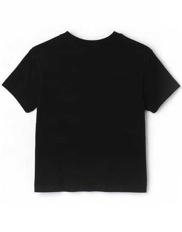 Vans Damen Crop Graphic T-Shirt Top UK 6 XS Schwarz