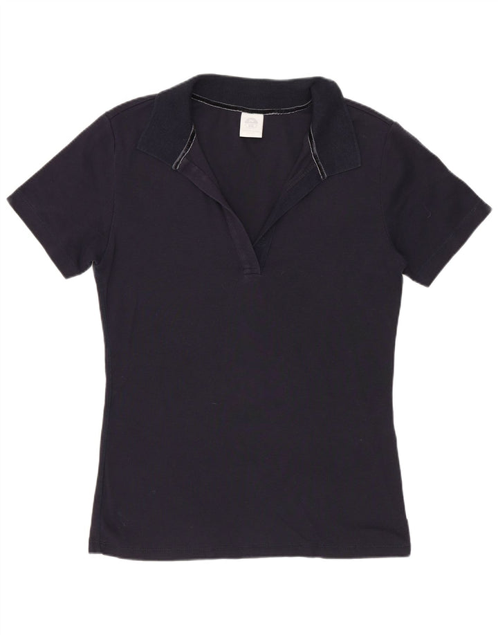 North Sails Damen Poloshirt UK 14 Medium Marineblau Baumwolle