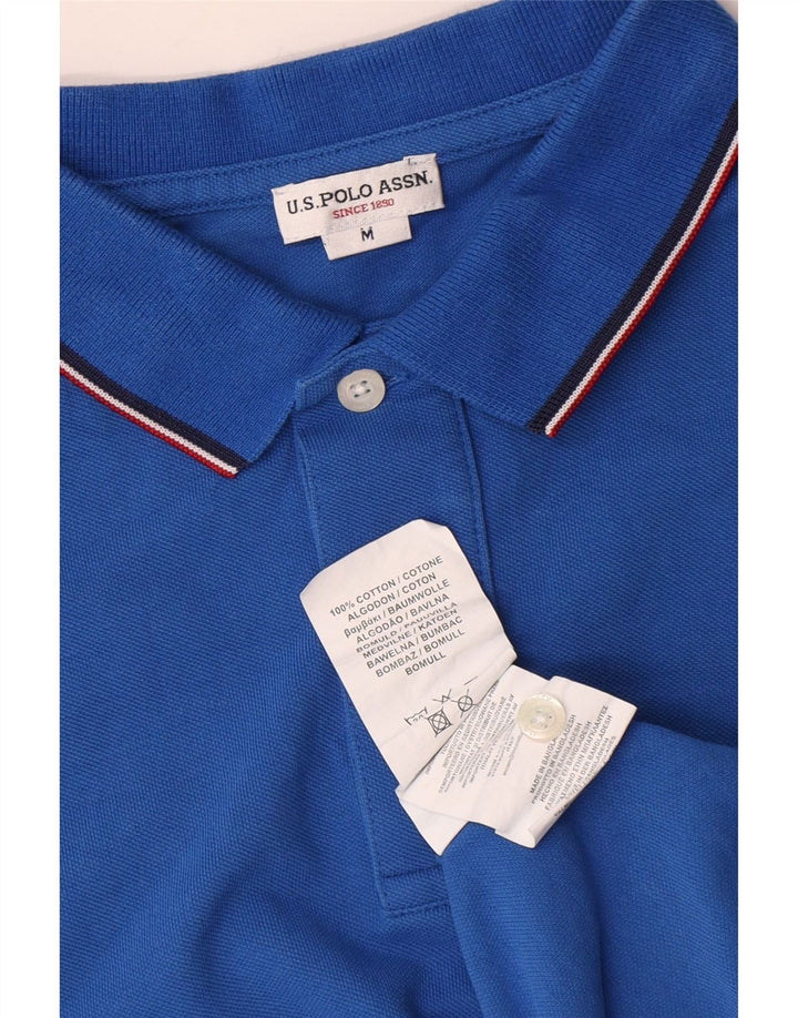 U.S. Polo Assn. Herren-Poloshirt aus mittelblauer Baumwolle