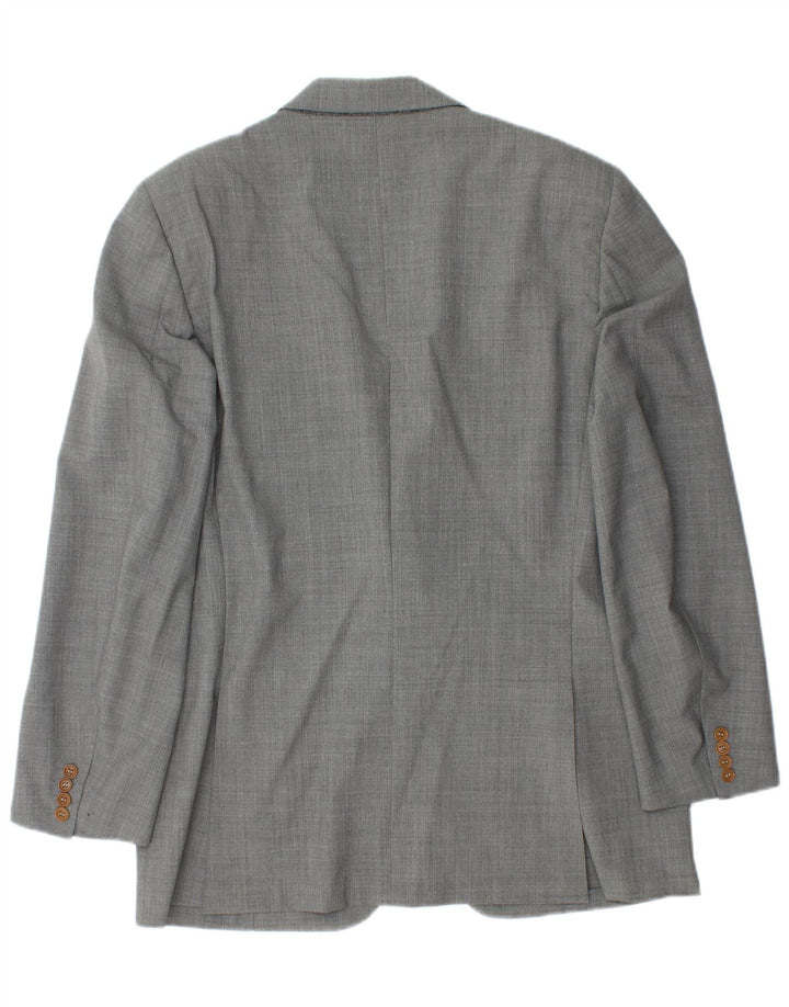 LANVIN Herren 2-Knopf-Blazerjacke IT 54 2XL Graue Schurwolle