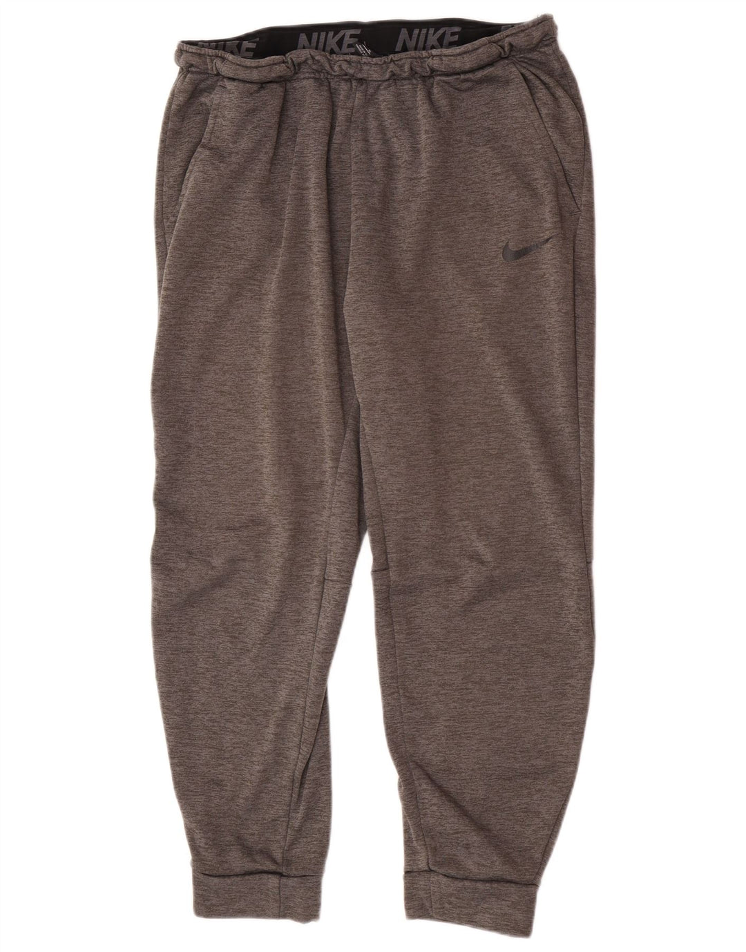 Nike Herren Dri Fit Trainingshose Jogger XL Grau geflecktes Polyester