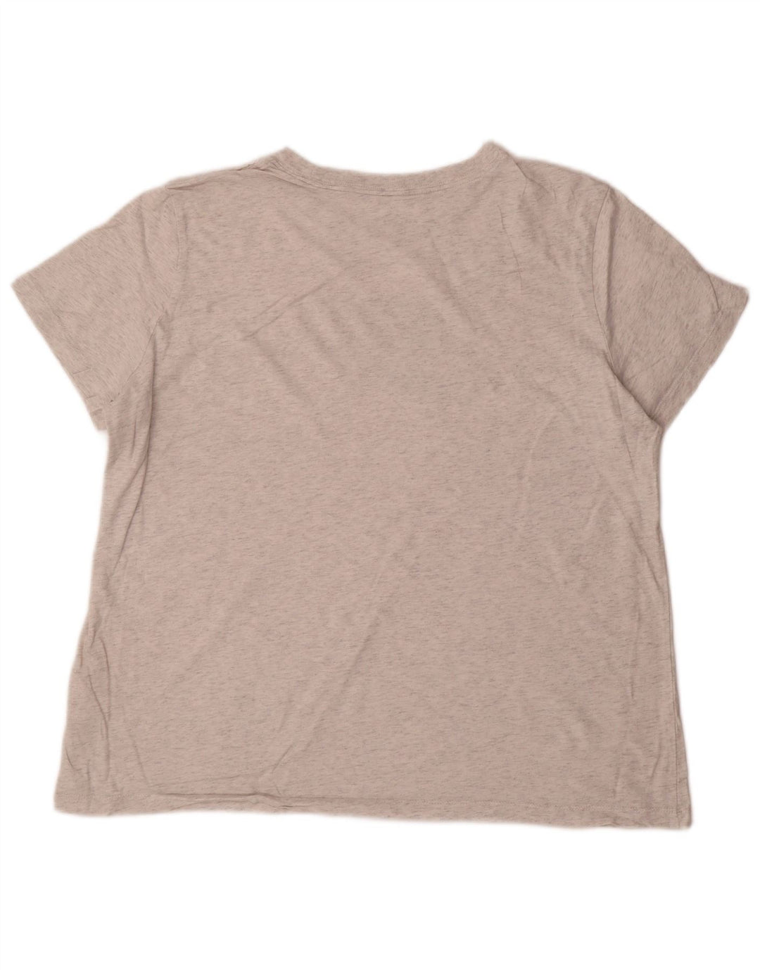 NIKE Damen Grafik-T-Shirt-Oberteil UK 18 XL Grau gefleckte Baumwolle