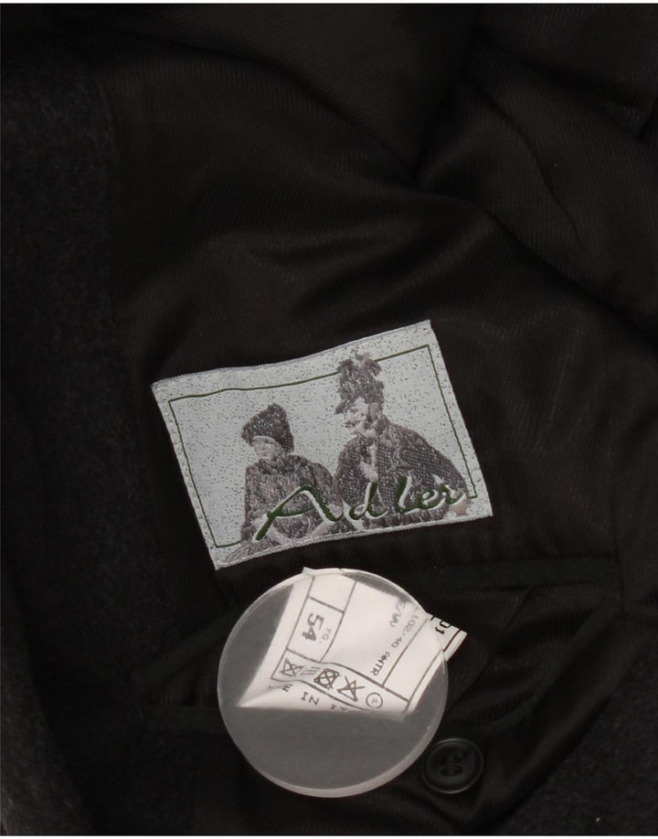 Adler Herren-Blazer mit 3 Knöpfen, EU 54, 2XL, graue Schurwolle