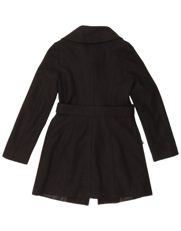 Benetton Damen Mantel IT 40 Small Schwarze Wolle