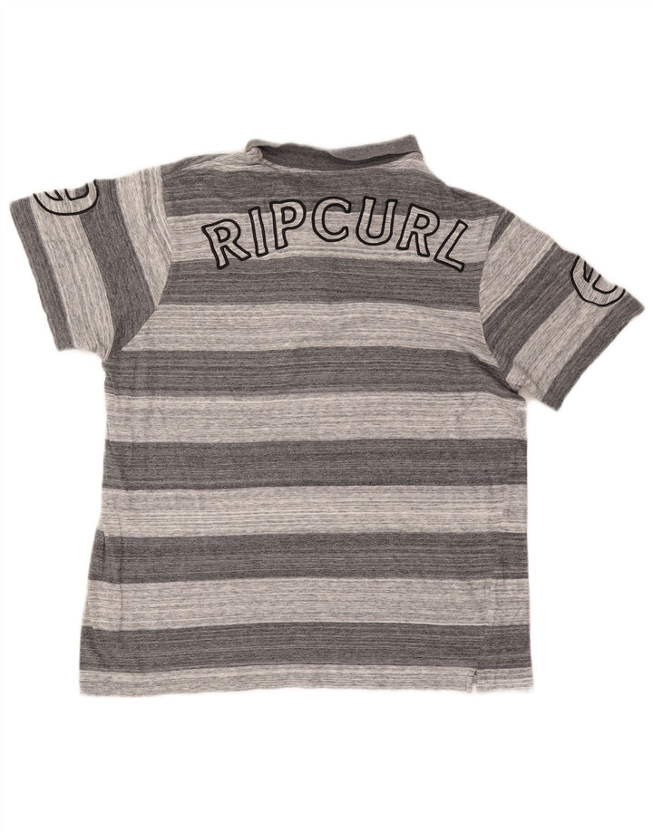 Rip Curl Herren-Poloshirt mit Grafik, mittelgrau, gestreift, Baumwolle