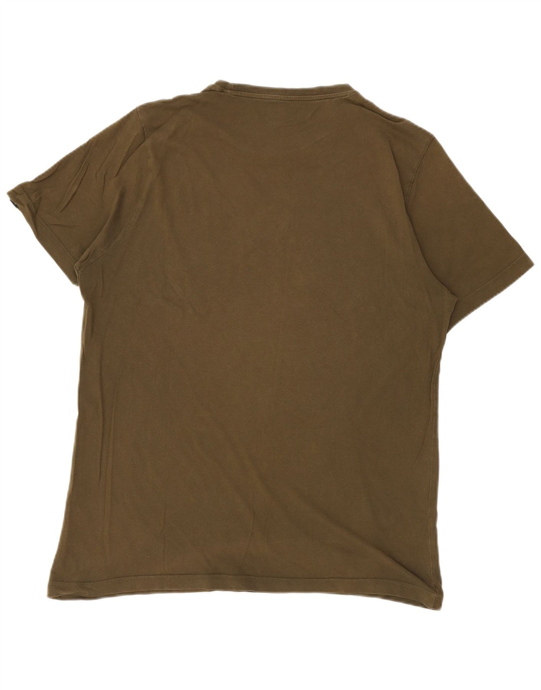 PUMA Herren Grafik T-Shirt Top Large Khaki Baumwolle