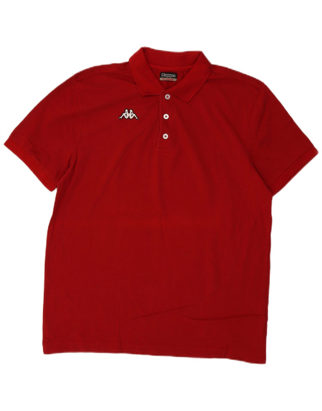 Kappa Herren Poloshirt XL Rot Baumwolle