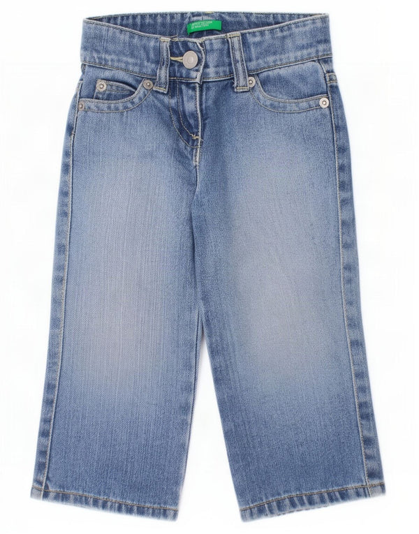 Benetton Baby-Jungen, gerade Jeans, 12–18 Monate, W18, L11, blaue Baumwolle