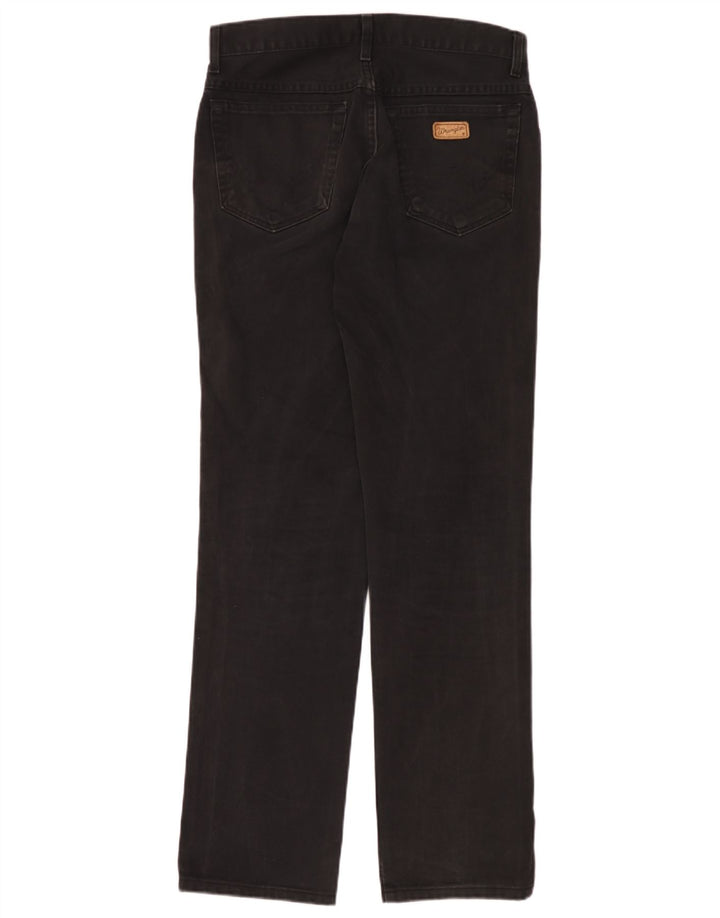 Wrangler Herren Texas Straight Jeans W32 L34 Schwarze Baumwolle