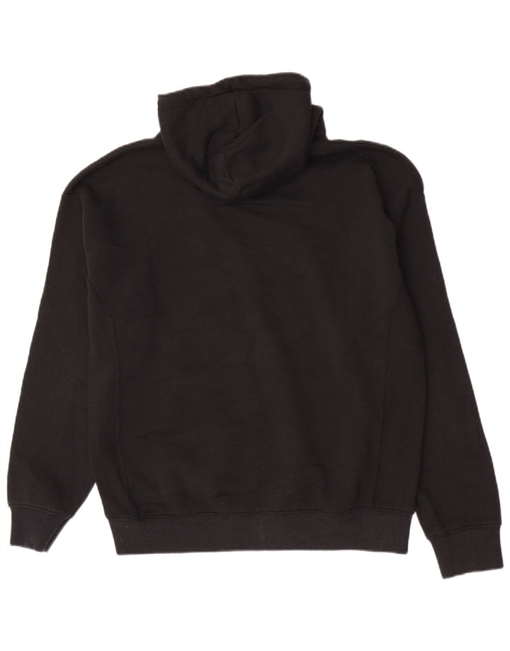 Pull & Bear Herren-Kapuzenpullover mit Marvel-Grafik, groß, aus schwarzem Polyester