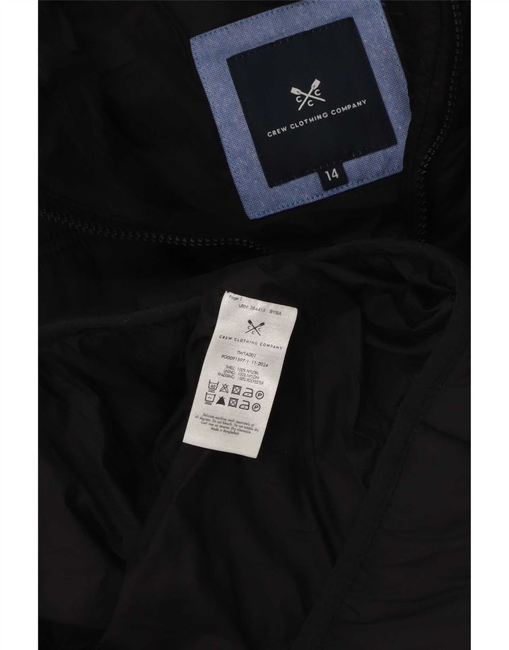 Crew Clothing Damen Wattierte Weste UK 14 Large Schwarz Polyester