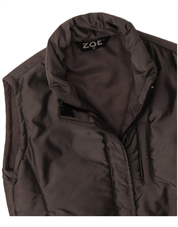 ZOE Damen Wattierte Weste UK 14 Mittelgraues Nylon