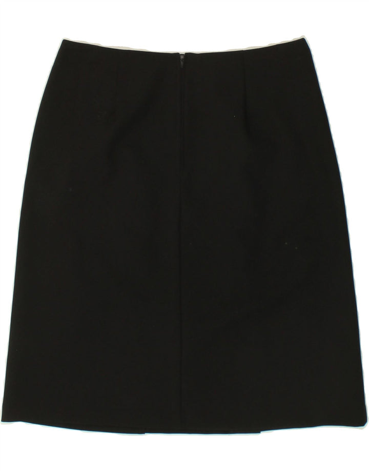 BENETTON Womens A-Line Skirt IT 44 Medium W30  Black Polyester Vintage Benetton and Second-Hand Benetton from Messina Hembry 
